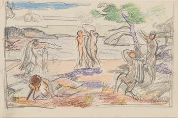 Santeri Salokivi, Sketches, 4 pcs, for the work 'The Song of the Sun' (1929).