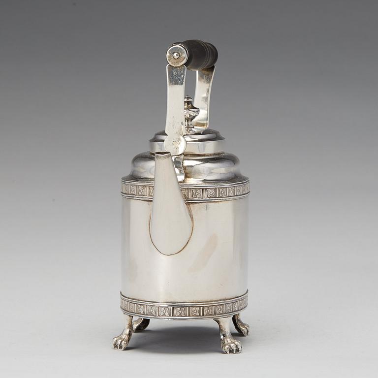 A Swedish Gustavian silver tea-pot, mark of Magnus Ljungqvist, Kristianstad 1796.