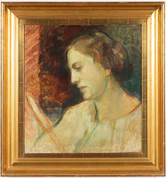 David Wallin, Porträtt i halvprofil.