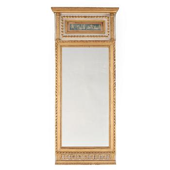 SPEGEL, sengustaviansk, omkring år 1800.