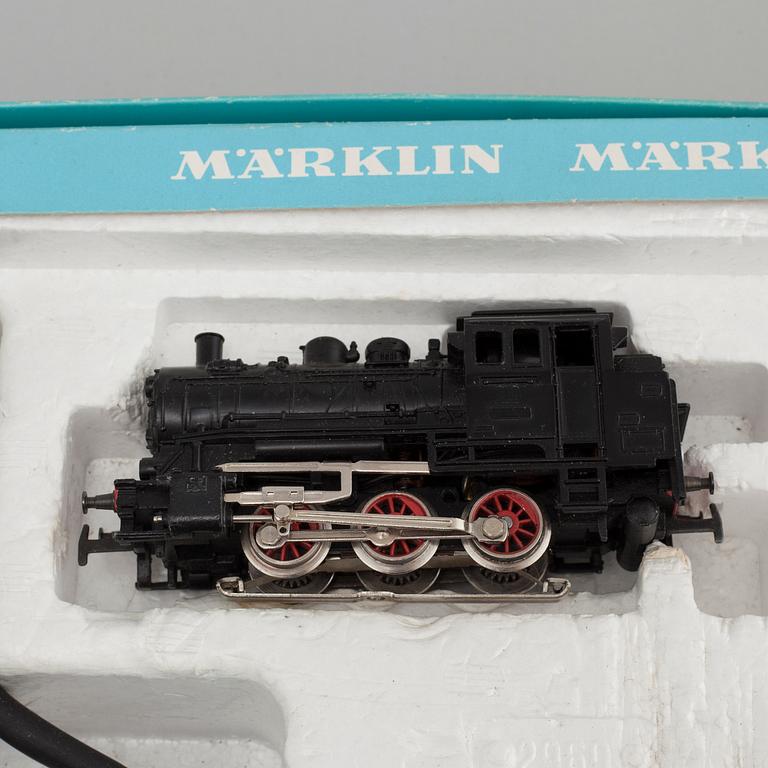 Train parts from Märklin, second half of the 20th century.