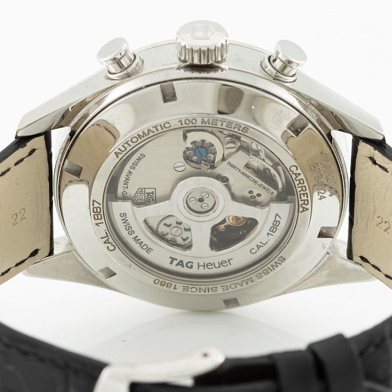 Tag Heuer, Carrera, chronograph, wristwatch, 43 mm.