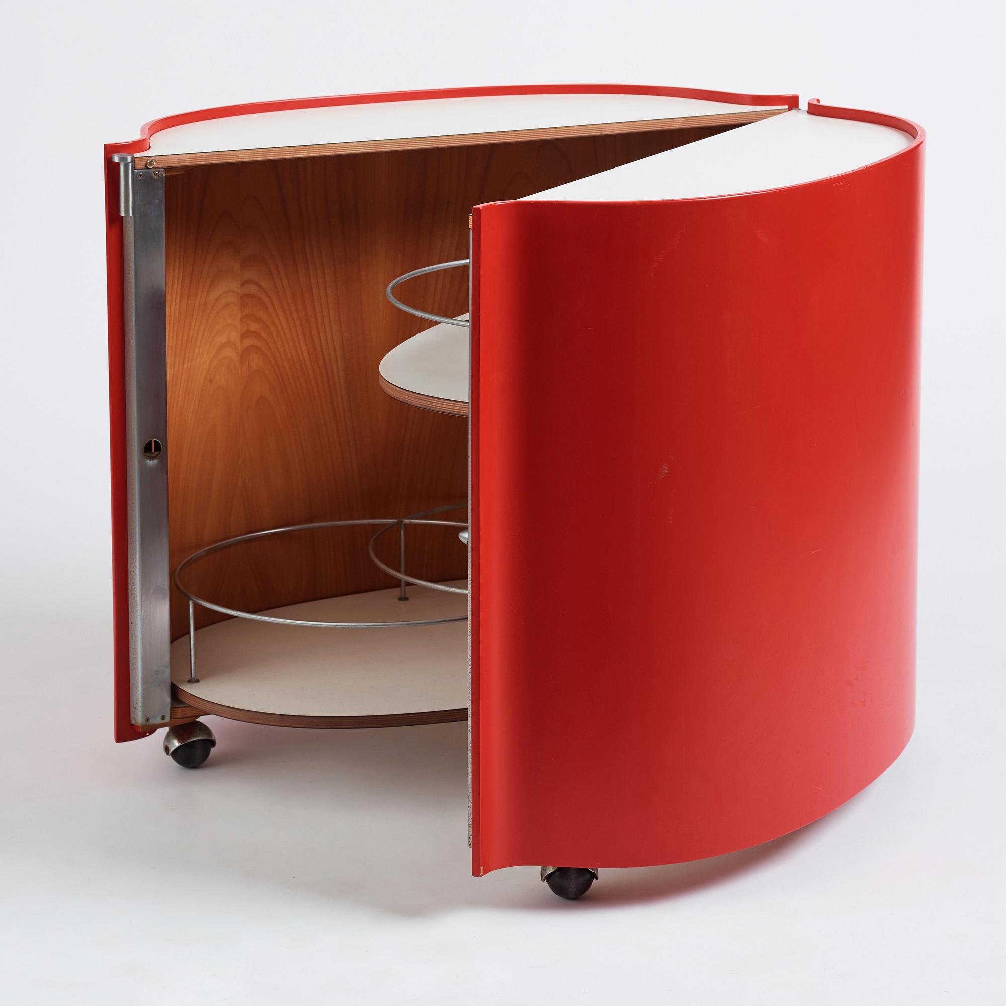 Eugenio Gerli, a bar trolley, "Jamaica", Tecno, Italy, 1960-70s.