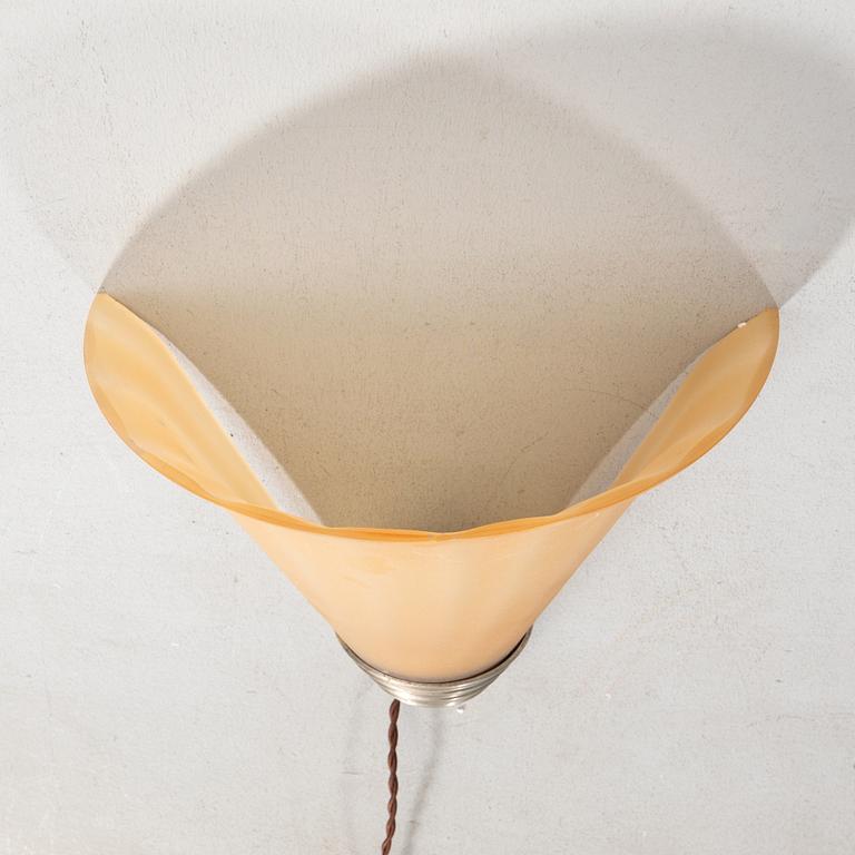 Edward Hald, wall lamp, Orrefors, 1930s.
