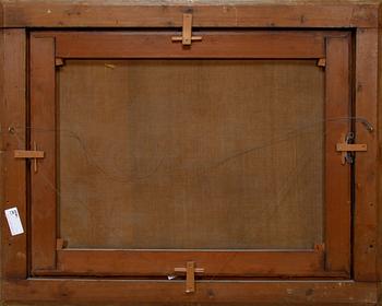 OKÄND KONSTNÄR, olja på duk. 1800/1900-tal.