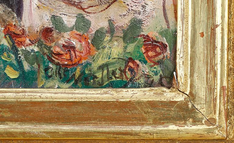 OLLE NORDBERG, olja på pannå, signerad.