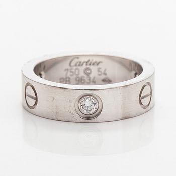 Cartier, ring, "Love", 18K vitguld, briljantslipade diamanter.