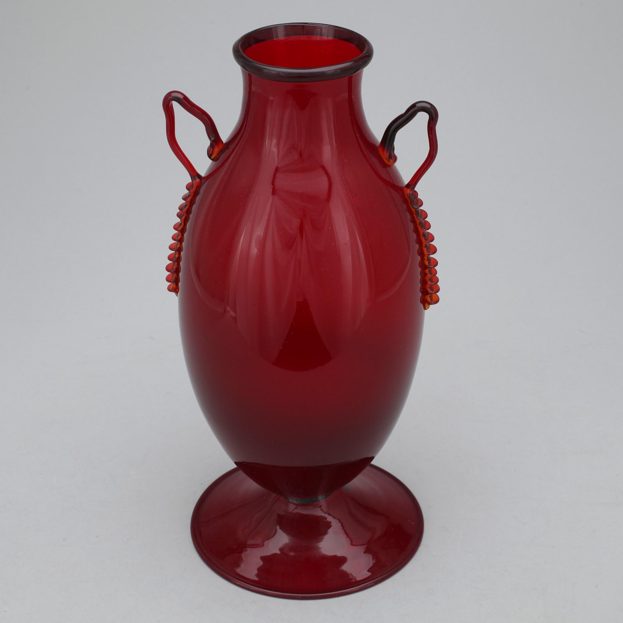 VAS, glas, troligen Reijmyre, omkring 1900-talets mitt.