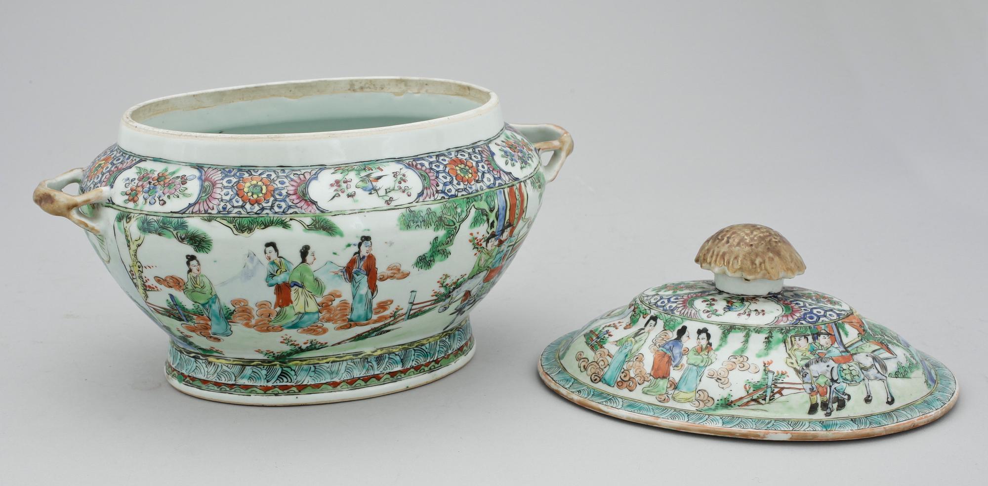 TERRIN, porslin, Kina tidigt 1900-tal.