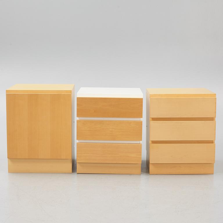 Pirkko Stenros, two dressers, a cabinet and a table top, Muurame, Finland.