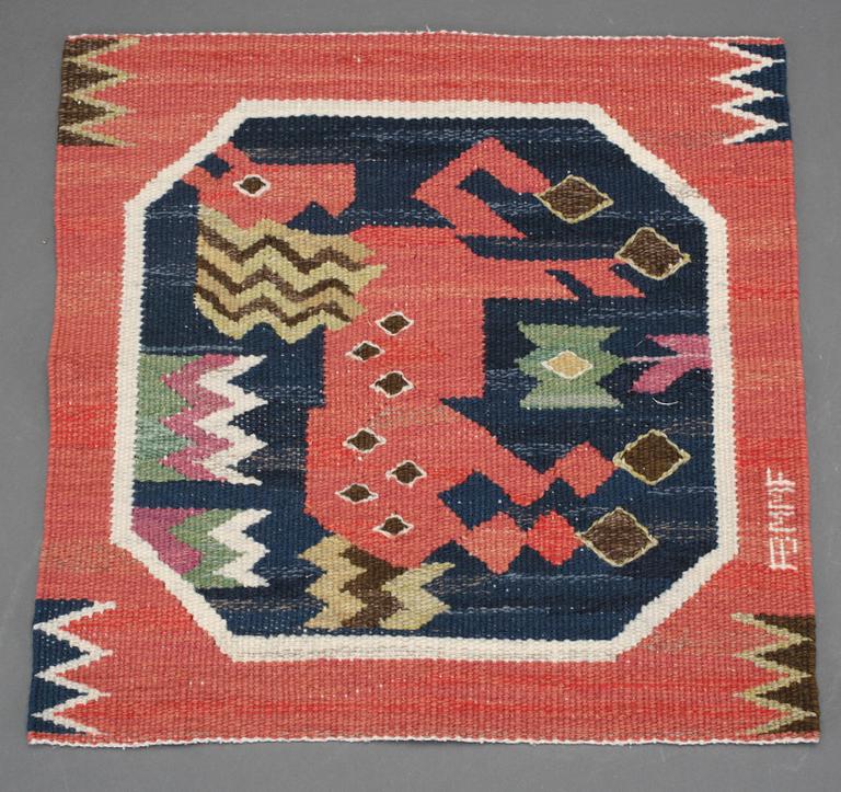 VÄVNAD, Märta Måås-Fjätterström, monogramsign AB MMF. Ca 41,5 x 42 cm.