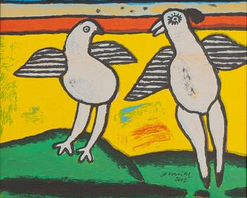 Beverloo Corneille, Två fåglar.