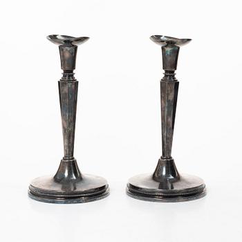 A pair of silver candlesticks, MGAB, Uppsala, Sweden, 1959.