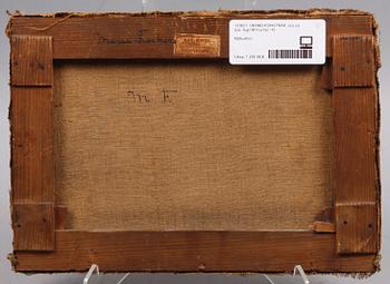 OKÄND KONSTNÄR, olja på duk. Sign M Fischer -75.