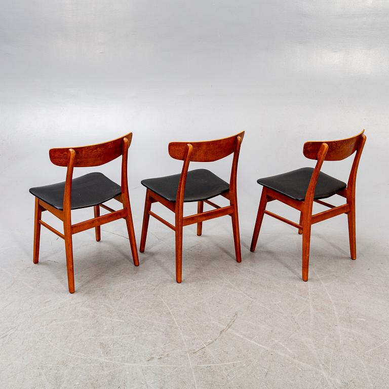 A set of six 1960s Danish  Farstrup (possibly) teak chairs.