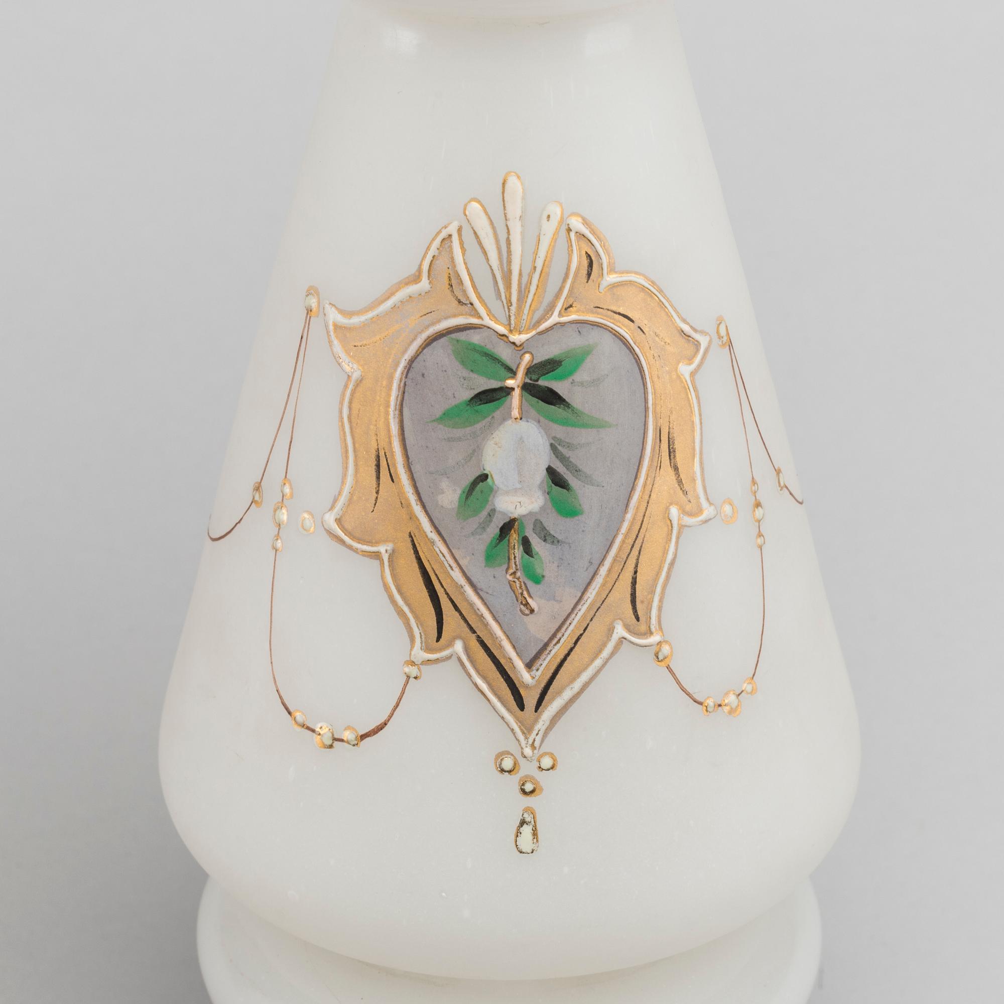 VASER ett par fluss-glas omkring 1900.