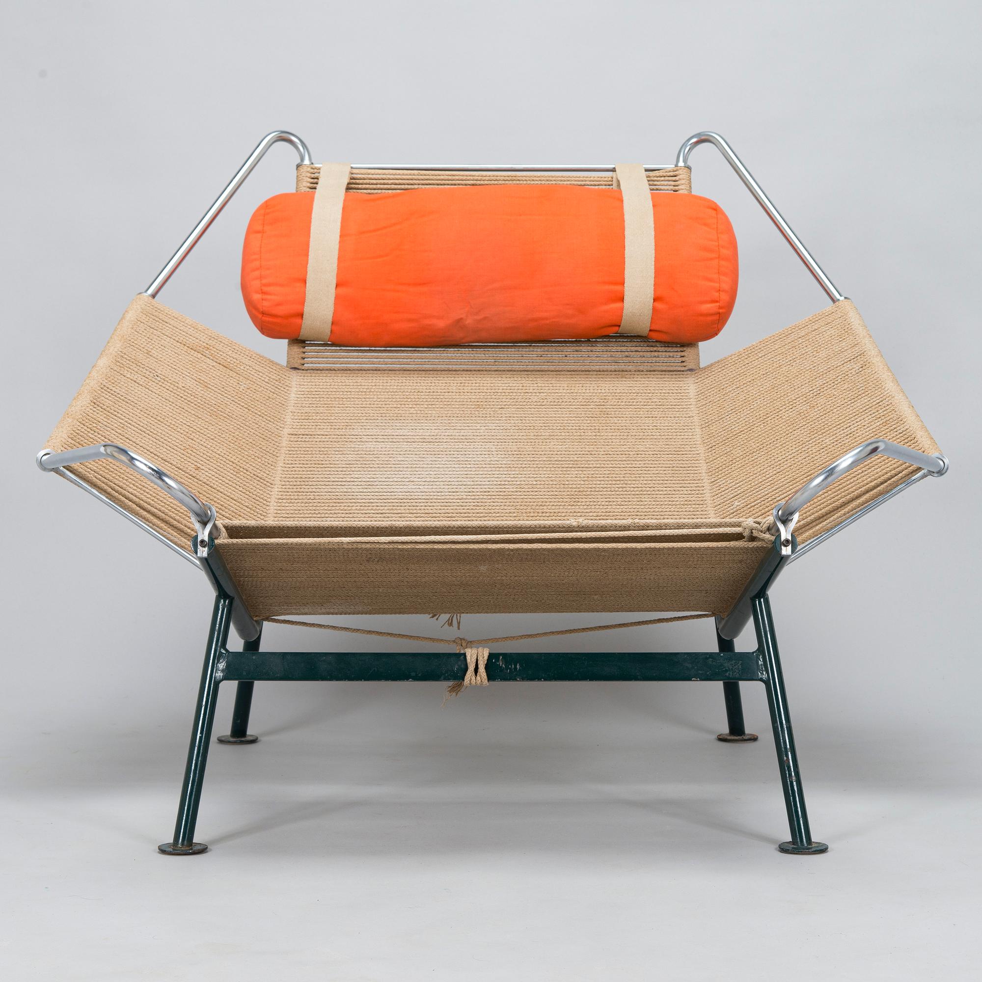 Hans J. Wegner, a late 1950s 'Flag Halyard/Snørestolen' for Getama Denmark.