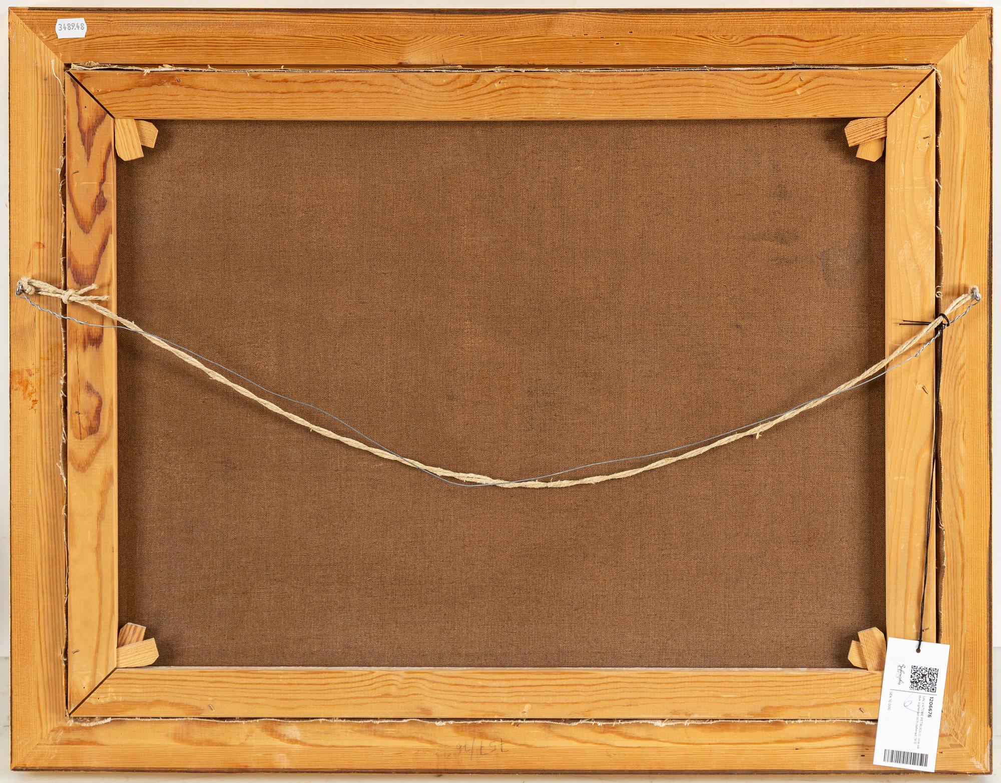 SALVATORE PETRUOLO, oil on canvas, signed and dated 1913.