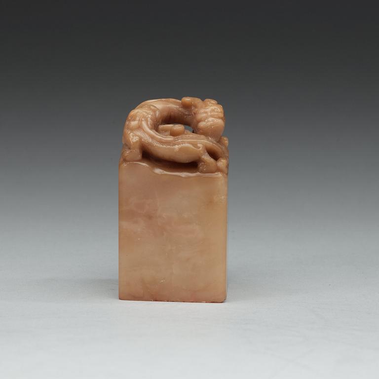 A Chinese stone seal.