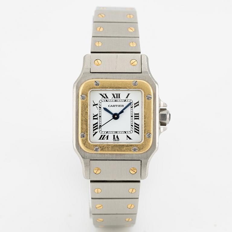 Cartier, Santos Carrée, wristwatch, 23.5 x 23.5 (34.5) mm.