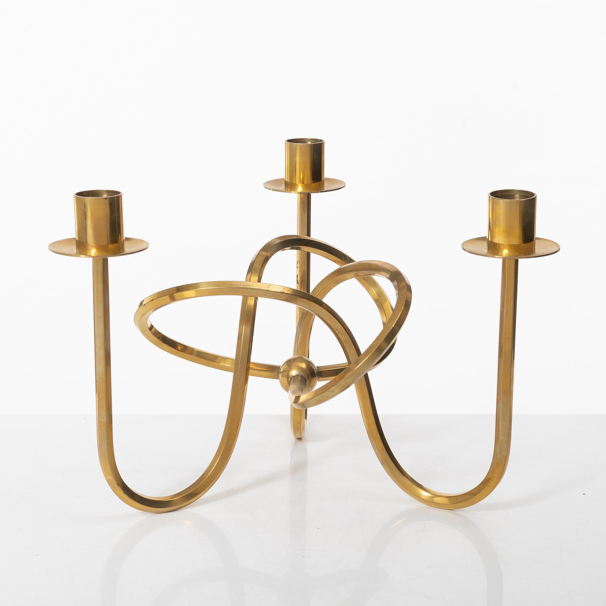 Josef Frank, a brass candelabrum, "The Friendship Knot", Svenskt Tenn.