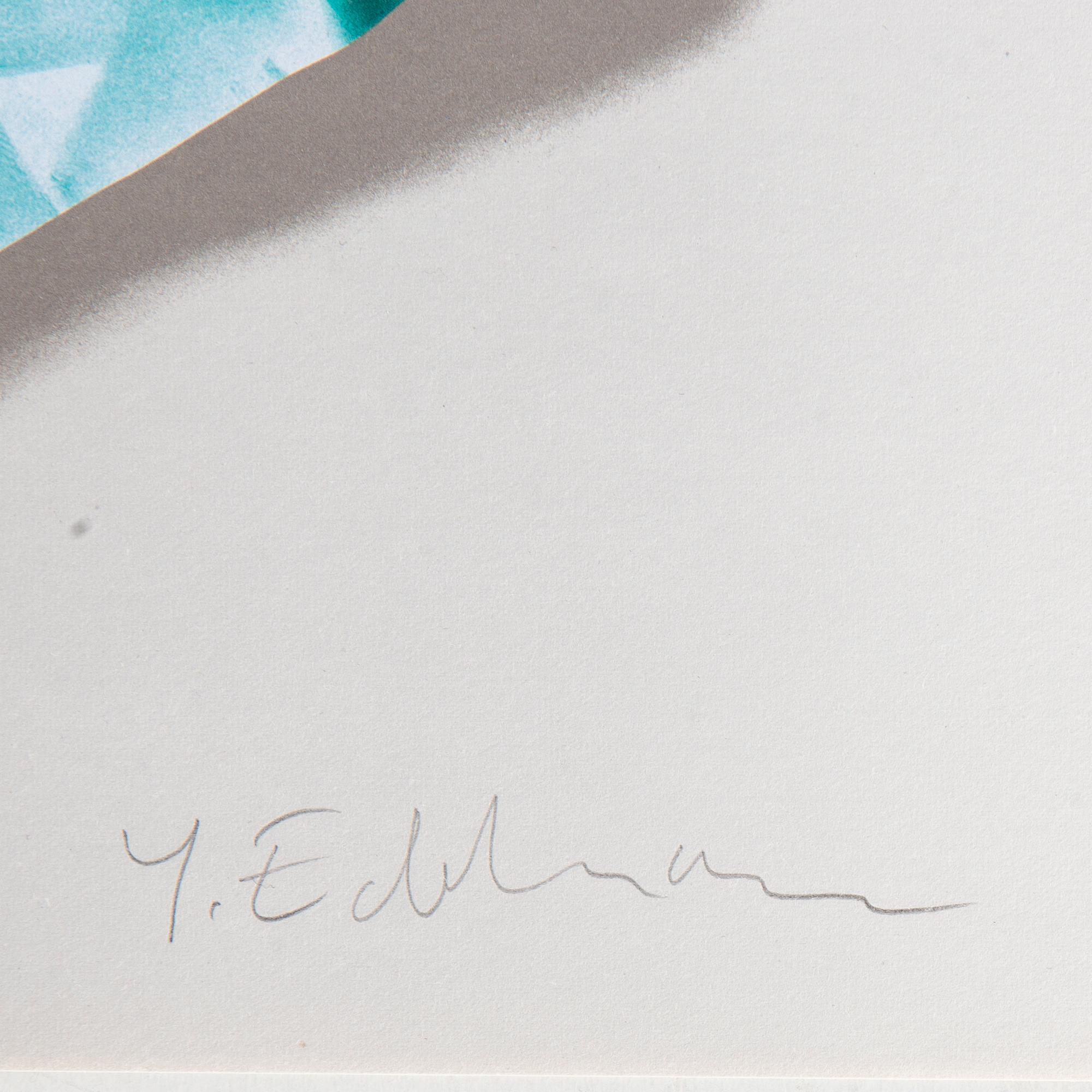 Yrjö Edelmann, lithograph in colours, signed 58/99.