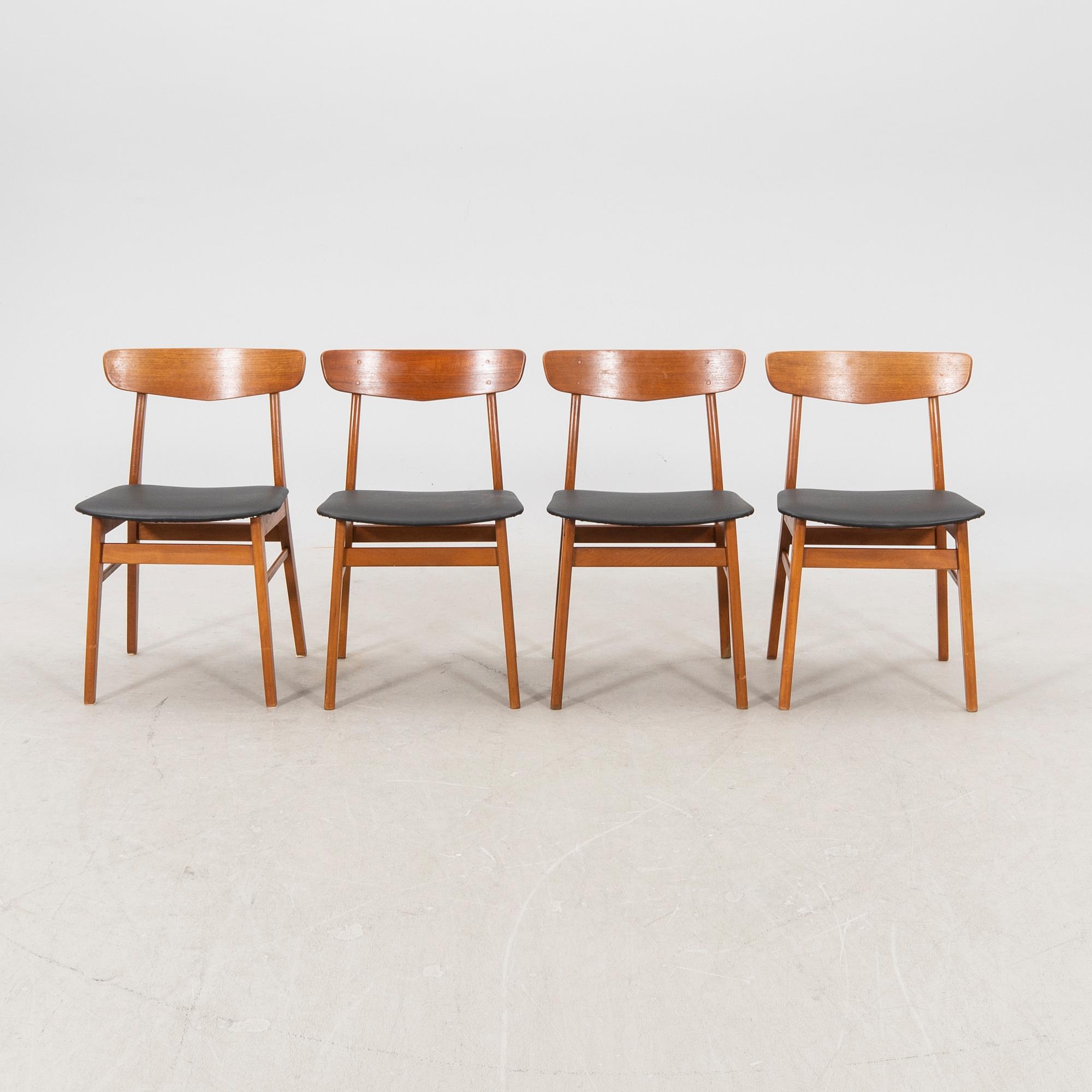 A set of 10 1960s Farstrup teak dining chairs.