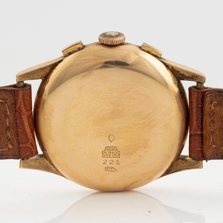 Chronographe Suisse, armbandsur, kronograf, 37,5 mm.