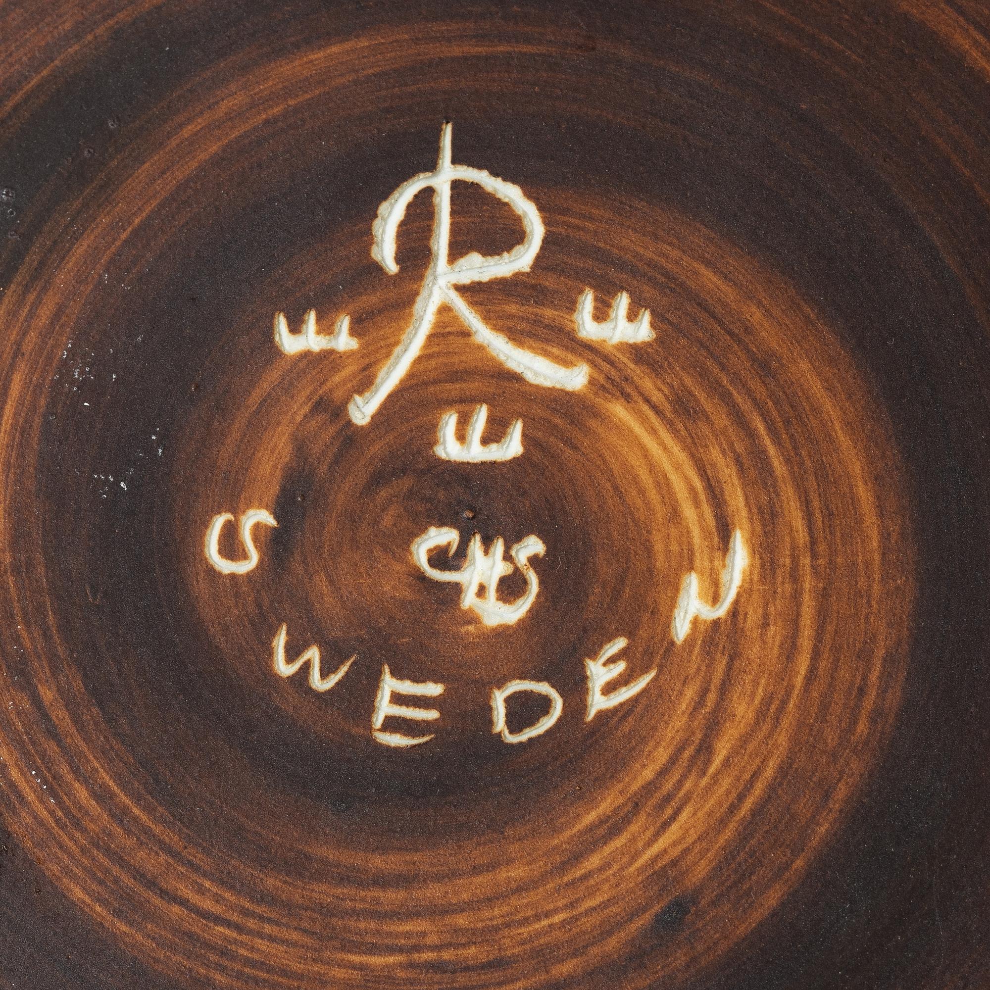 Carl-Harry Stålhane, two stoneware vases and a bowl. Rörstrand.