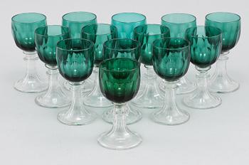 VITVINSGLAS, 13 st, Sverige, 1920/1930-tal.