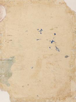 Unidentified artist, Deity with lotus flowers, India, 19th/20th century.