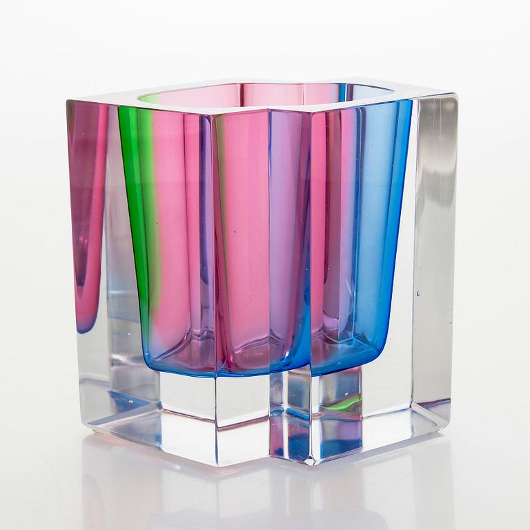 Helena Tynell, a glass vase, signed Helena Tynell Riihimäen Lasi Oy.