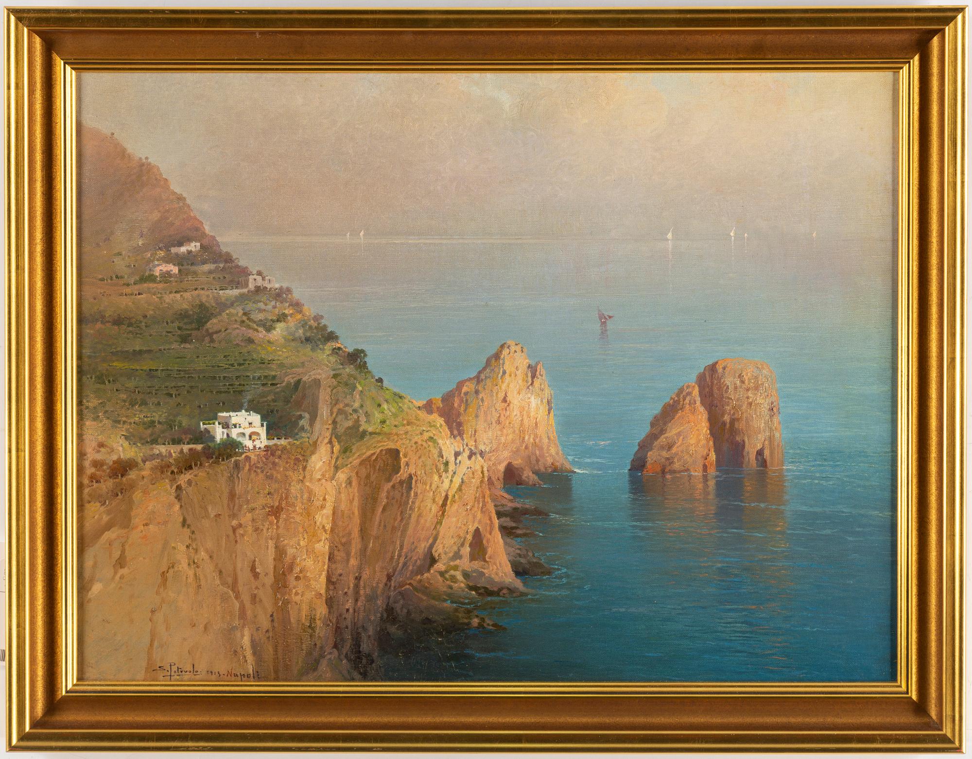 SALVATORE PETRUOLO, oil on canvas, signed and dated 1913.