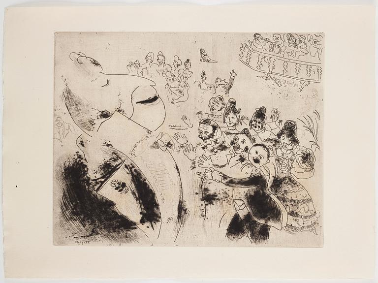MARC CHAGALL, 71 st etsningar ur upplagan om 285 exemplar på Arches/MBM/J. Perrigot-papper, 1923-1948.