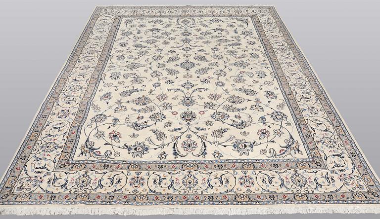 A carpet, Nain Part Silk, S.K 9 LAA, 340 x 250 cm.