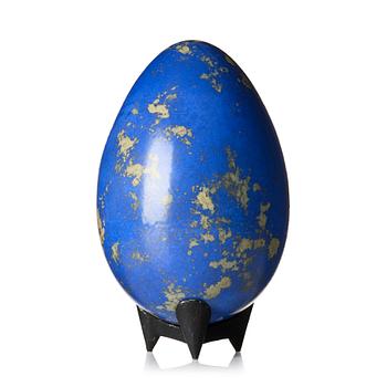 Hans Hedberg, a faience sculpture of an egg, Biot, France.