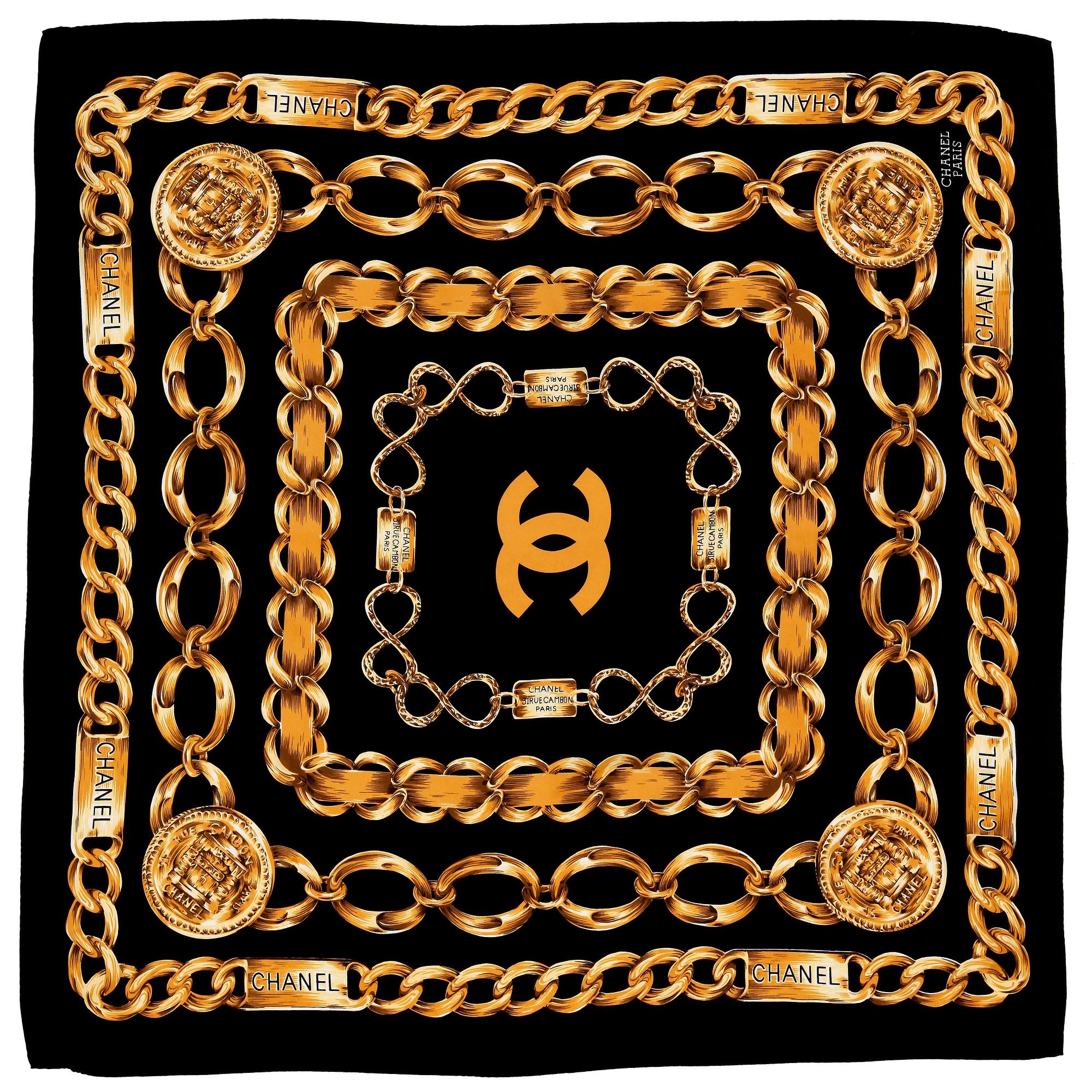 CHANEL, silk scarf.