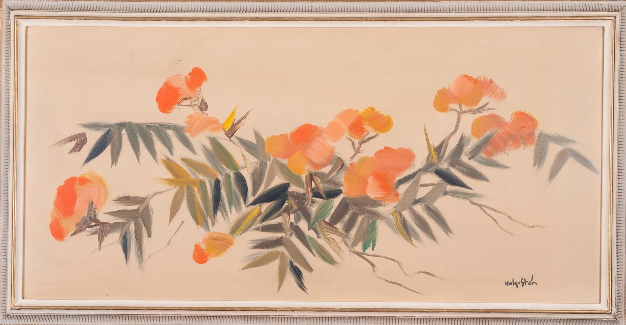 HELGE STÉN, olja på skiva, signerad.