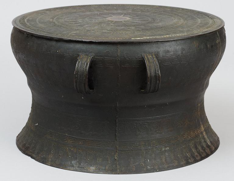 An Archaistic bronze drum.