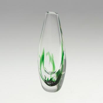 VICKE LINDSTRAND, a glass vase, Kosta 1960´s/70´s.