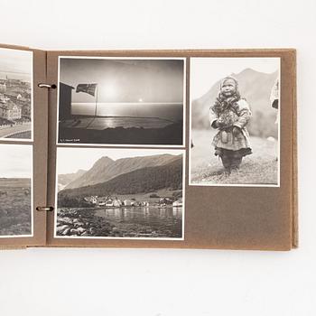 Eight parts memorabilia from the Swedish American Line.