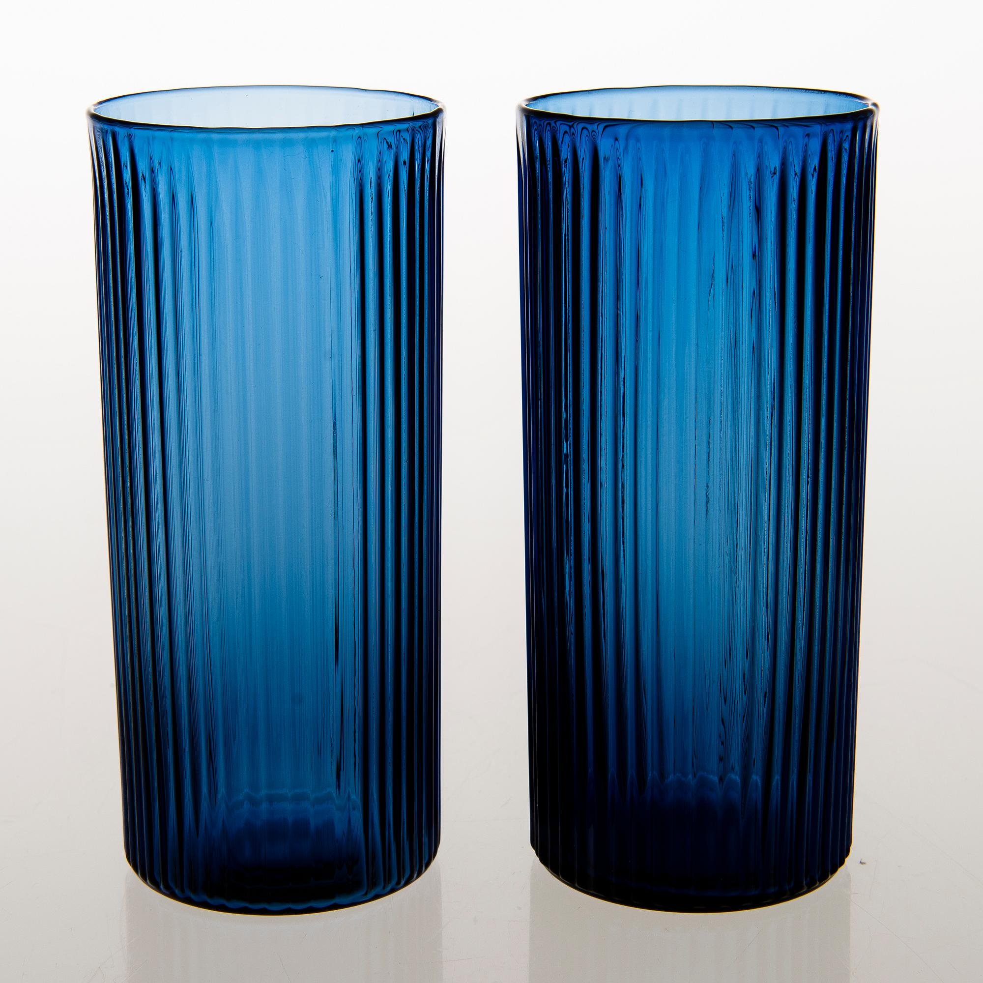 TAPIO WIRKKALA, a set of six glasses and a pitcher, Iittala, the latter half of the 20th century.