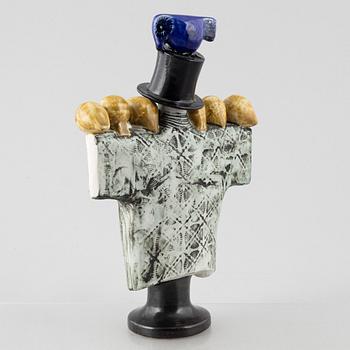 Lisa Larson, a 'Fågelskrämma' figurine, Gustavsberg, 1970-71.