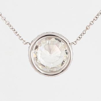 COLLIER, med diamant 1,91 ct.