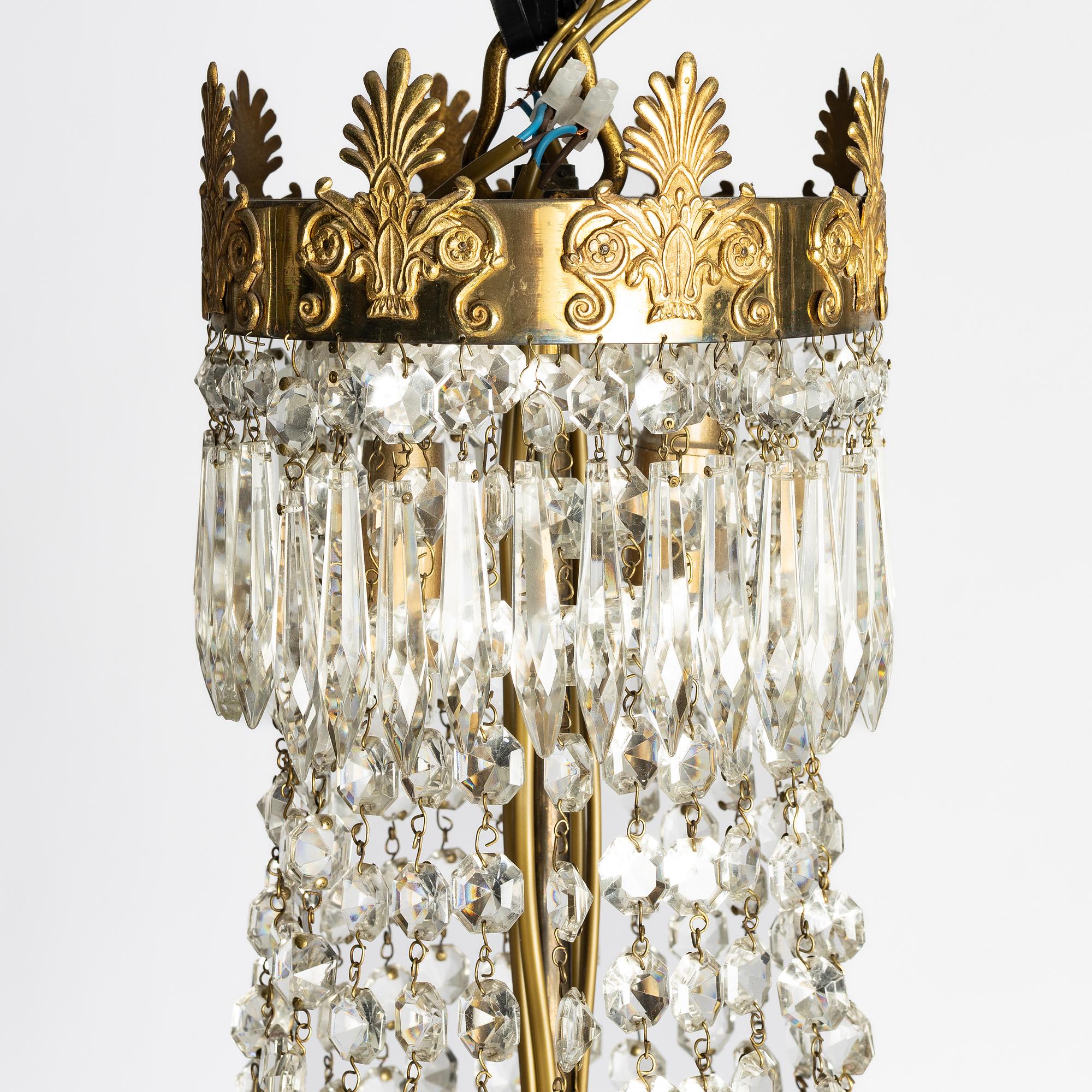 Chandelier, Empire style, circa 1900.