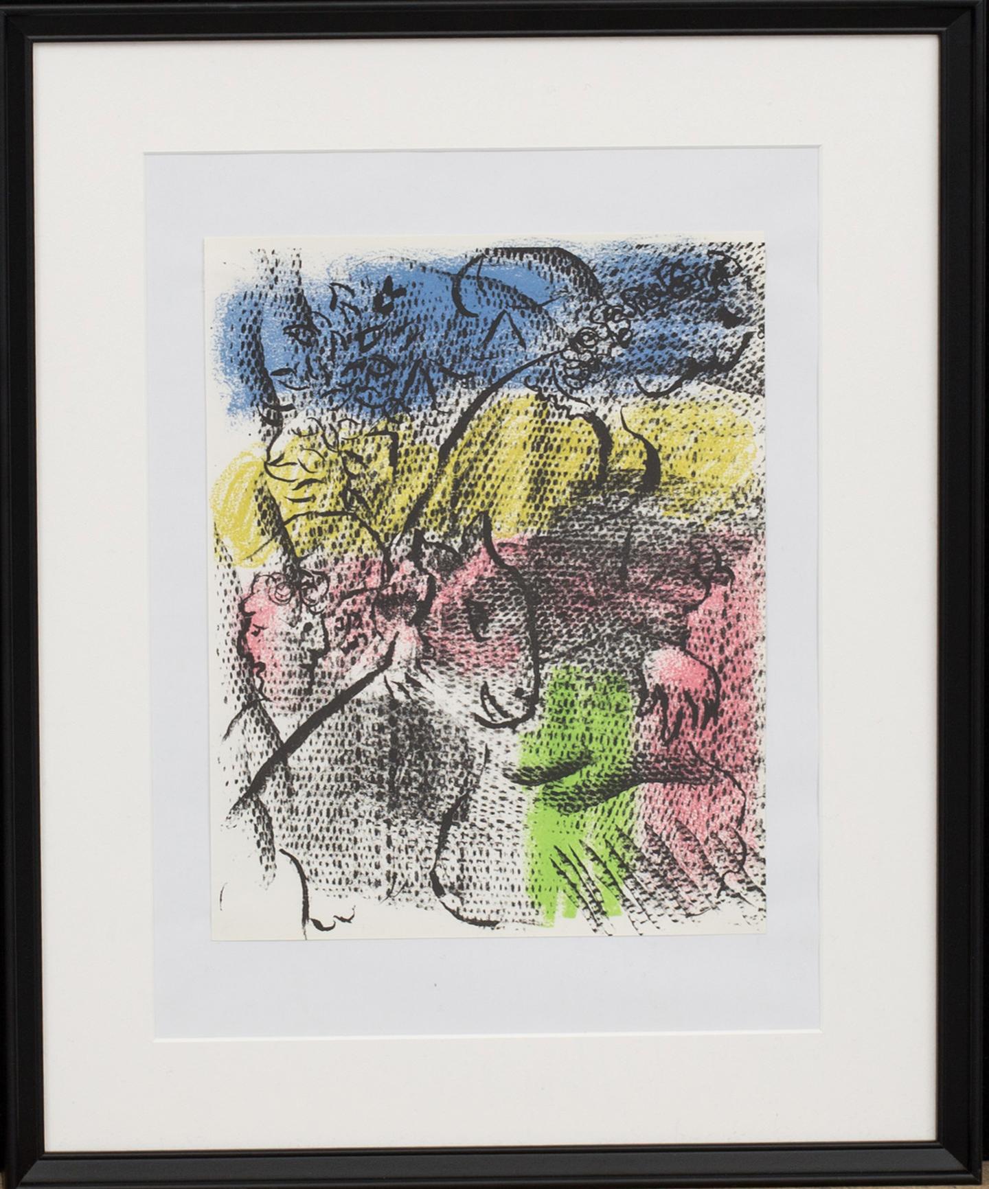 MARC CHAGALL, färglitografi, ur XX:e siècle nr 34 1970.