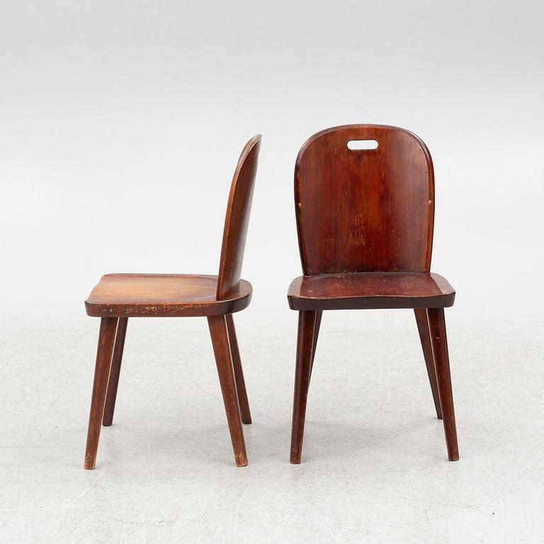 A set of four chairs, Åby Möbelfabrik, 1930s-40s.