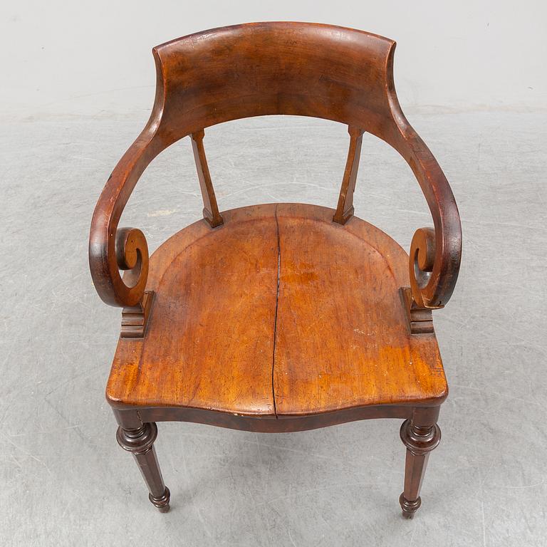An 19th ct armchair.