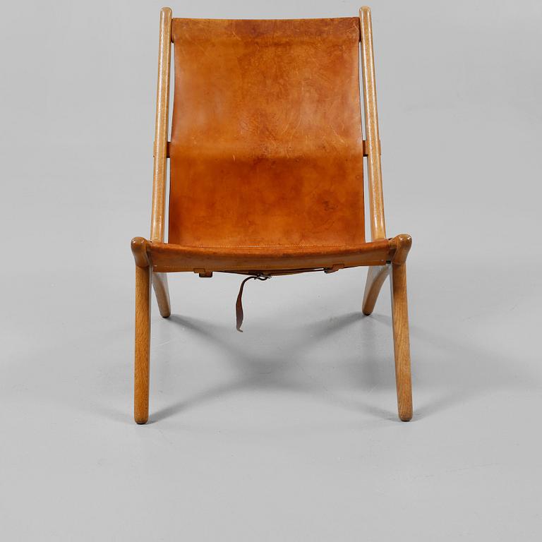 FÅTÖLJ. "Vilstol/Jaktstol 204". Östen Kristiansson, Vittsjö Möbelfabrik, 1900-talets andra hälft.