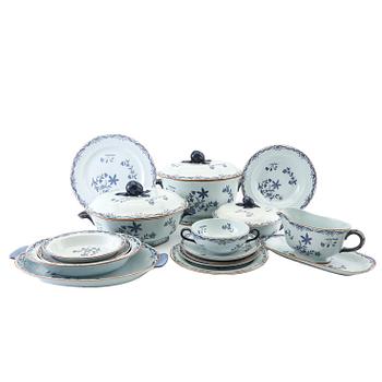 Service set, approximately 92 pieces "Ostindia" Rörstrand earthenware, second half of the 20th century.